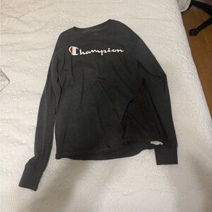 Champion Charcoal Gray Long-sleeved Shirt
